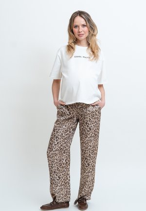 T-shirt med print - off-white
