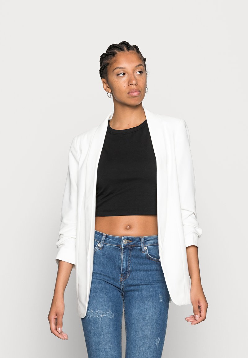Pieces - Pctalia Ls Blazer - 4623990 Dark Grey Cloud Dancer main image 1