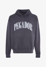 Pegador CALI OVERSIZED HOODIE UNISEX - Kapuzenpullover - washed graphit/sea  ice/dunkelgrau - Zalando.at