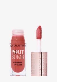 Makeup Revolution - REVOLUTION POUT BOMB PLUMPING GLOSS - Lipgloss - melba warm peach Miniatuurafbeelding 1