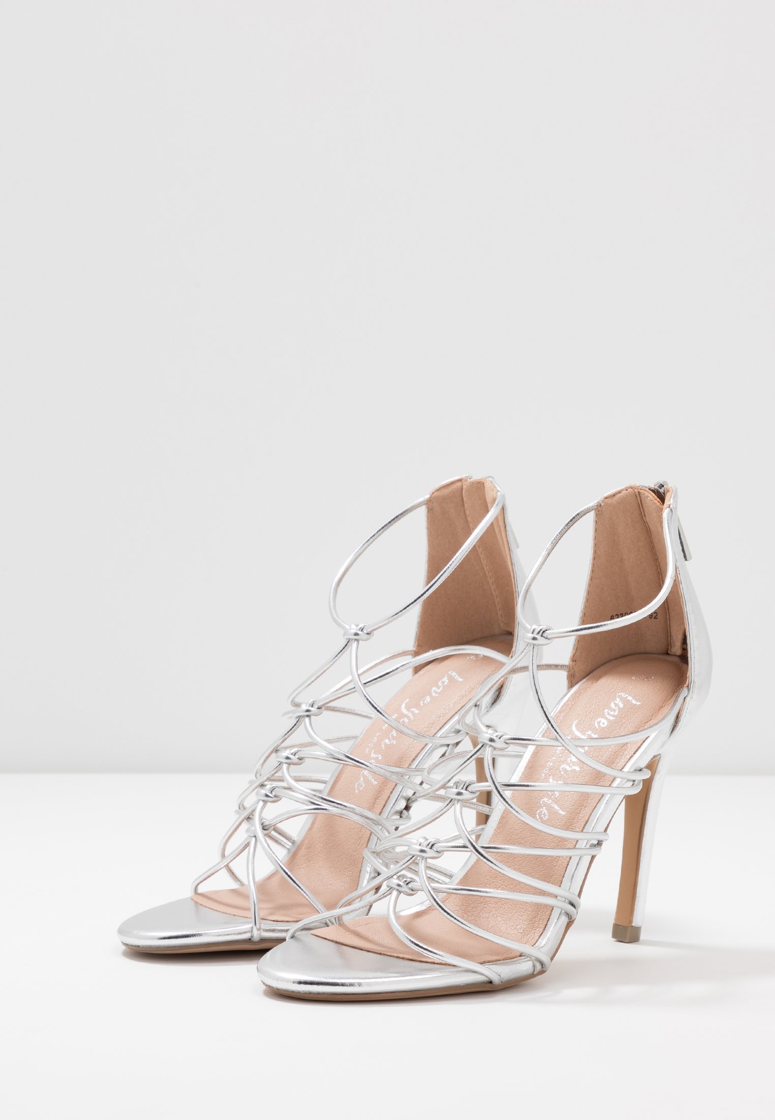 new look sandals silver