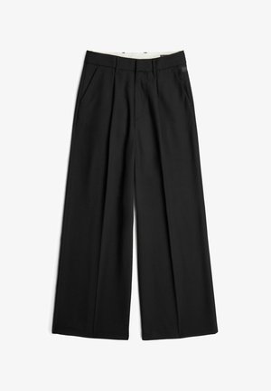 G-STAR, FLUID WIDE LEG PANTS - Broek - dk black
