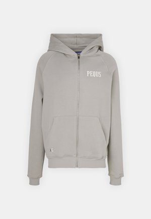 PEQUS MYKONOS GRAPHIC ZIP HOODIE UNISEX - Sweatjakke - dark greige