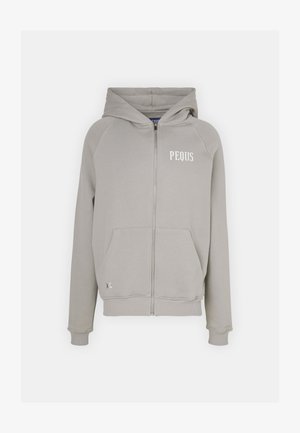 MYKONOS GRAPHIC ZIP HOODIE UNISEX - Cipzáras pulóver - dark greige