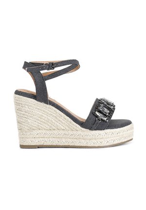 Sandali con plateau - black