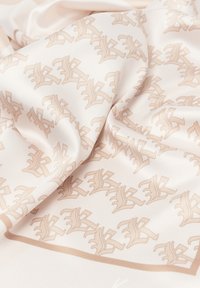 Karl Kani SMALL SIGNATURE  OLD ENGLISH SATIN SCARF - Fuliaras - offwhite taupe