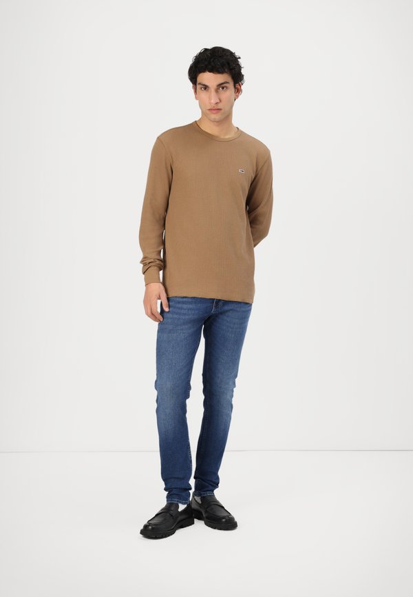 SLIM TEE - Long sleeved top - vintage camel2