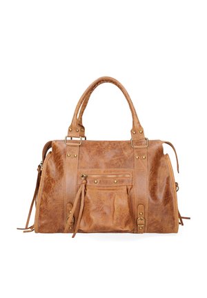 SHOULDER - Borsa a mano - cognac
