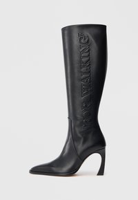 Laarzen met hoge hak - black