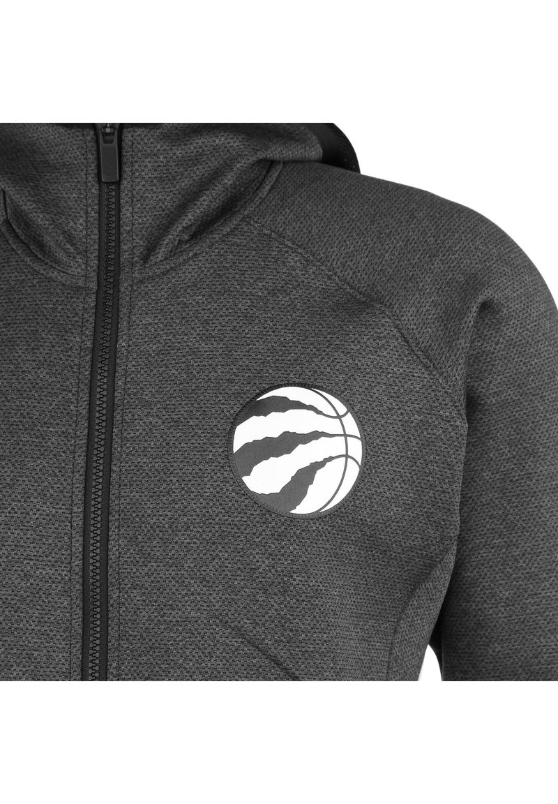 Nike Performance Nba Toronto Raptors Therma Flex Sweatjacke Black Heather Cool Grey White Zalando At
