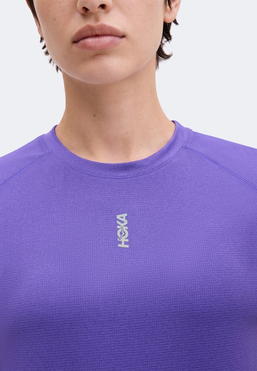Hoka Camiseta de manga corta EveryRun - Cosmic Purple — photo 6
