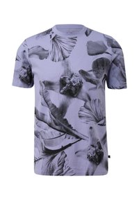 QS T-shirt print - flieder