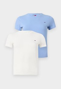TEE 2 PACK - Lihtne T-särk - ecru/vinatage iris