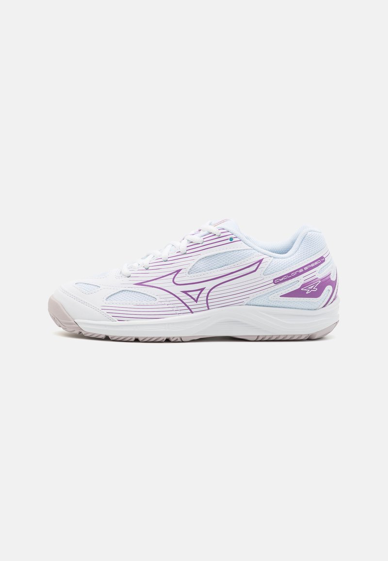 Mizuno CYCLONE SPEED 4 - Volleyballschuh - white/patrician purple/quince