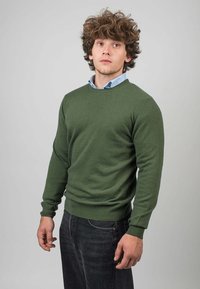Dalle Piane Cashmere CREW NECK - Jumper - verde khaki