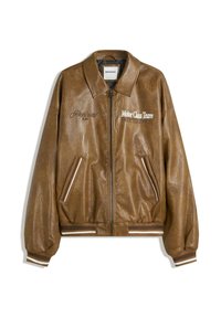 Veste en similicuir - camel