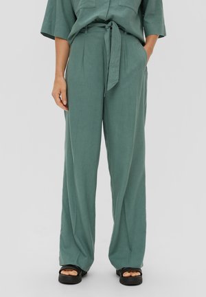 s.Oliver REGULAR - Stoffhose - petrol