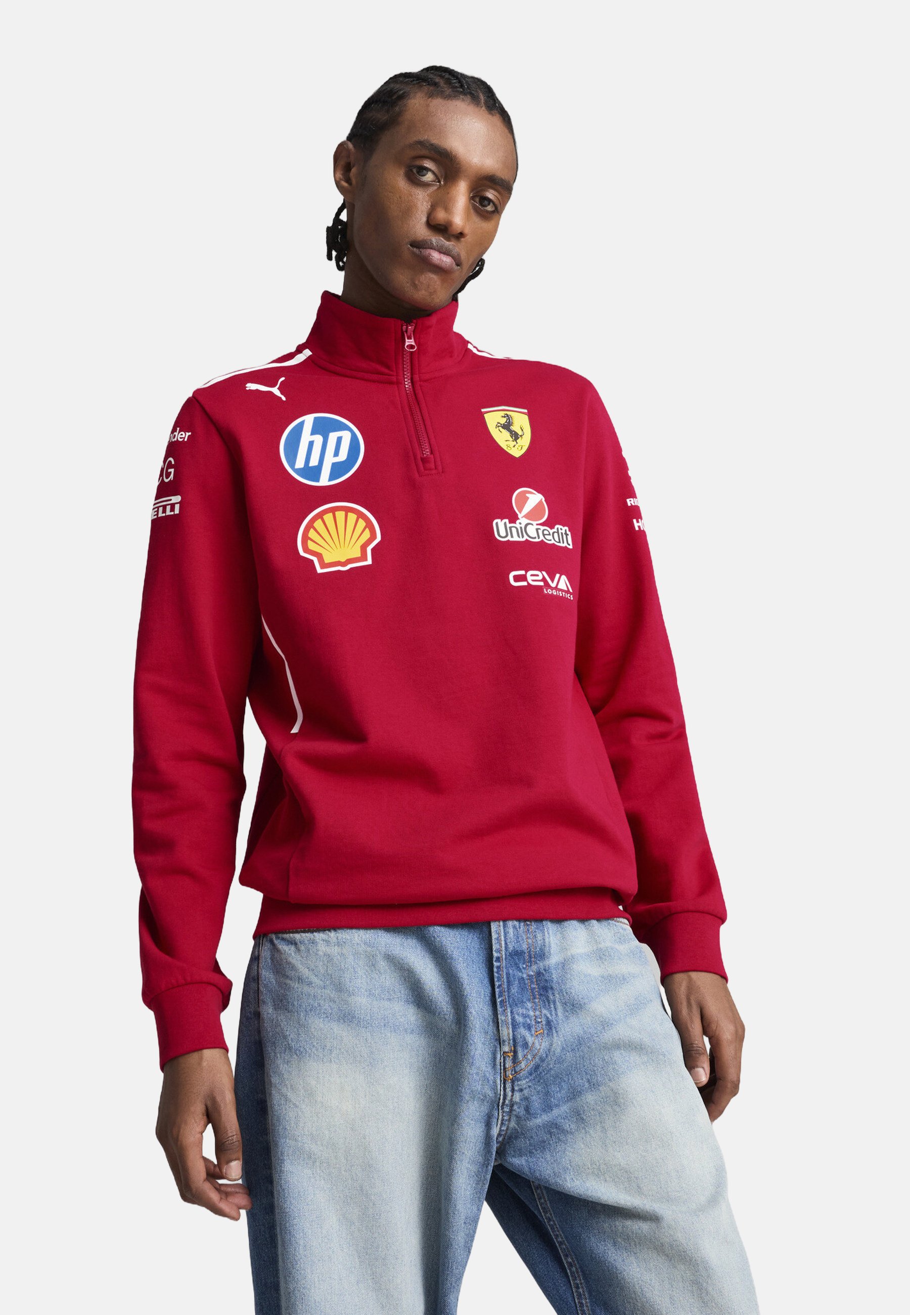 Puma SCUDERIA FERRARI - Sweatshirt - dark cherry/red - Zalando.ie