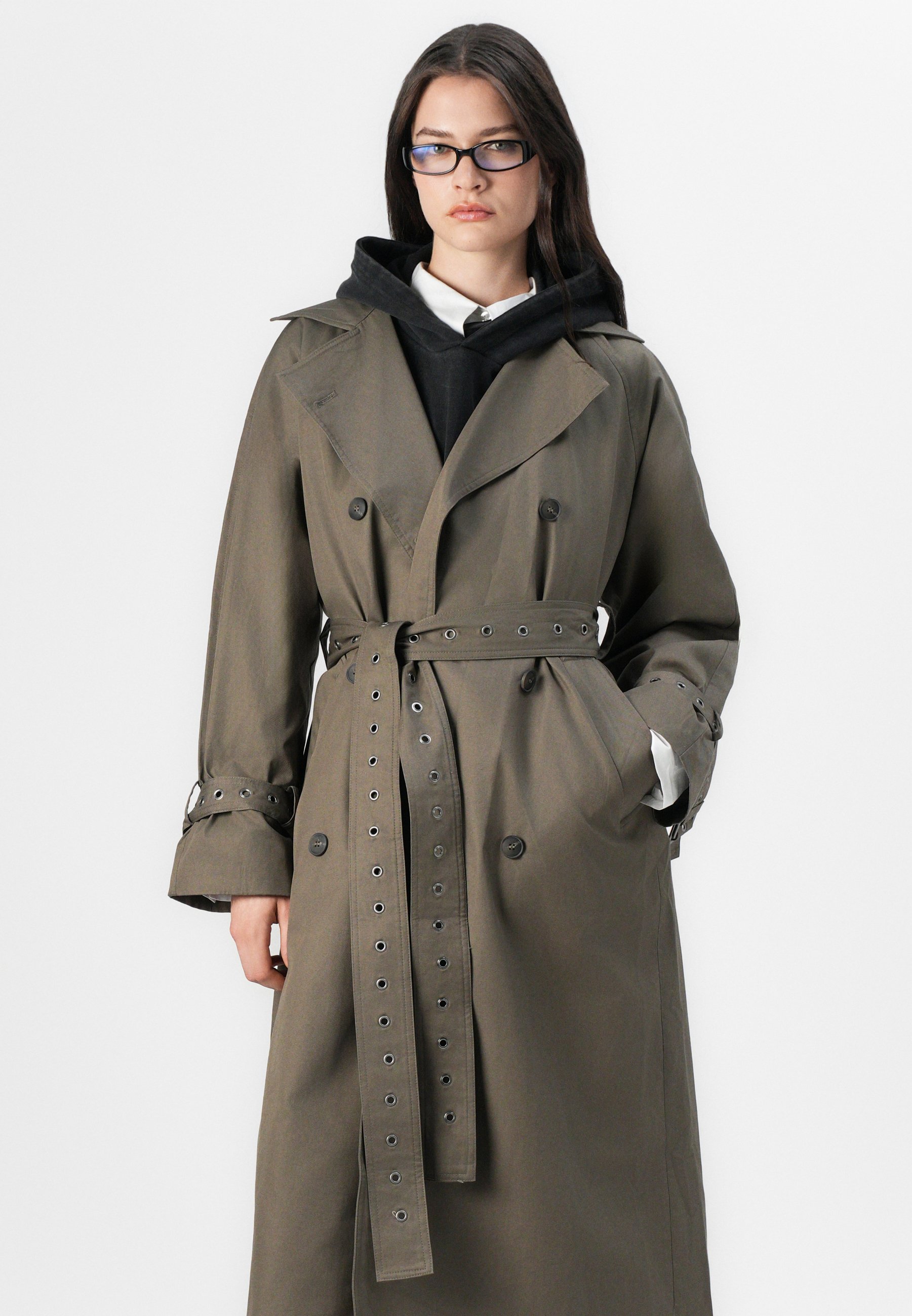 Monki Red Trench Coat 【Rare】STUSSY SOLAR TRENCH COAT S