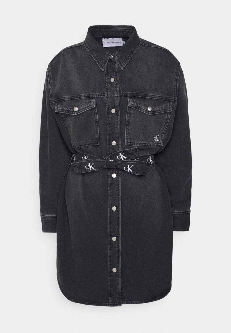 Calvin Klein Jeans Jeansjurken zwart denim/blackdenim