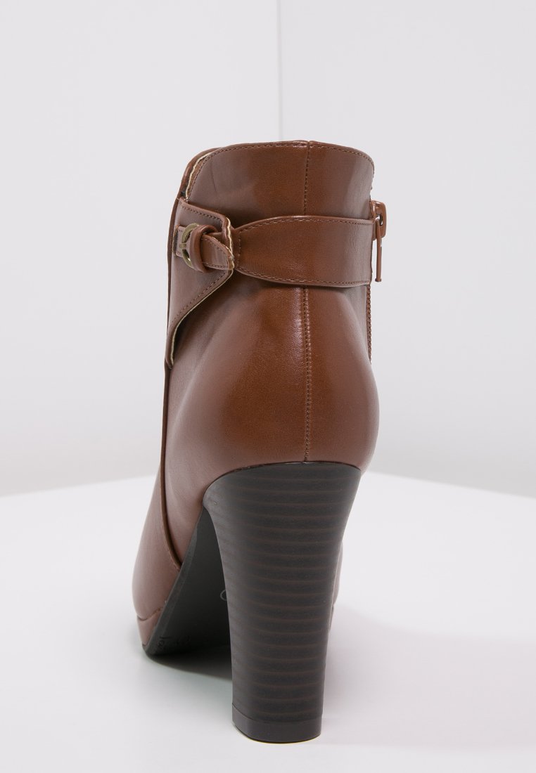 Anna Field Enkellaarsjes met hoge hak - cognac - Zalando.nl