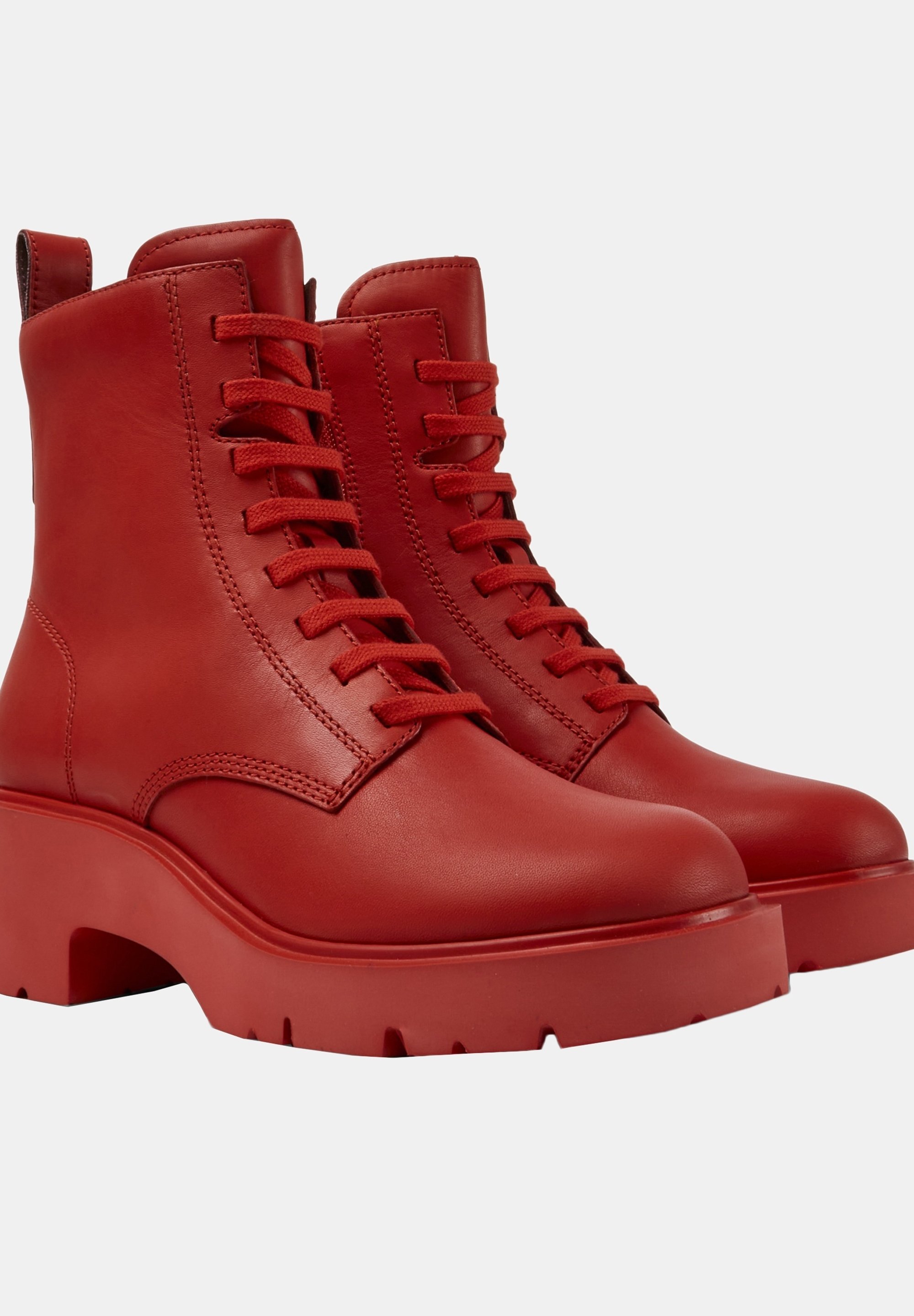 Camper MILAH - Botines con plataforma - hellrot/rojo - Zalando.es