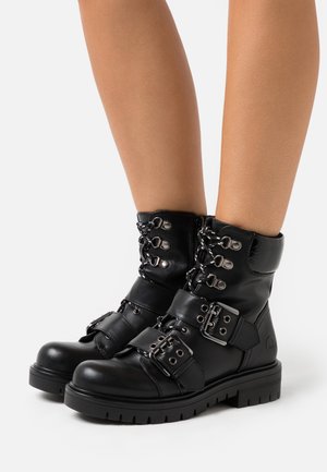 Rieker Cowboy/biker ankle boot - schwarz