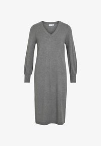 VILA VICOMFY DRESS Vestido de punto medium grey melange/gris