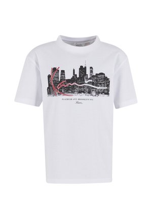 SIGNATURE SKYLINE UNISEX - Nyomott mintás póló - white