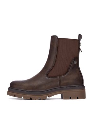Stivaletti con plateau - taupe