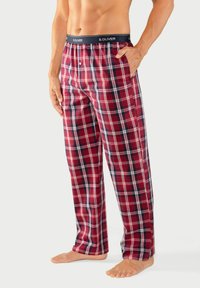 s.Oliver WEB - Trousers - rot kariert