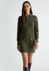 LIU JO Laisvo kirpimo suknelė - olive