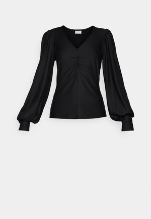 RIFA V-NECK - Long sleeved top - black