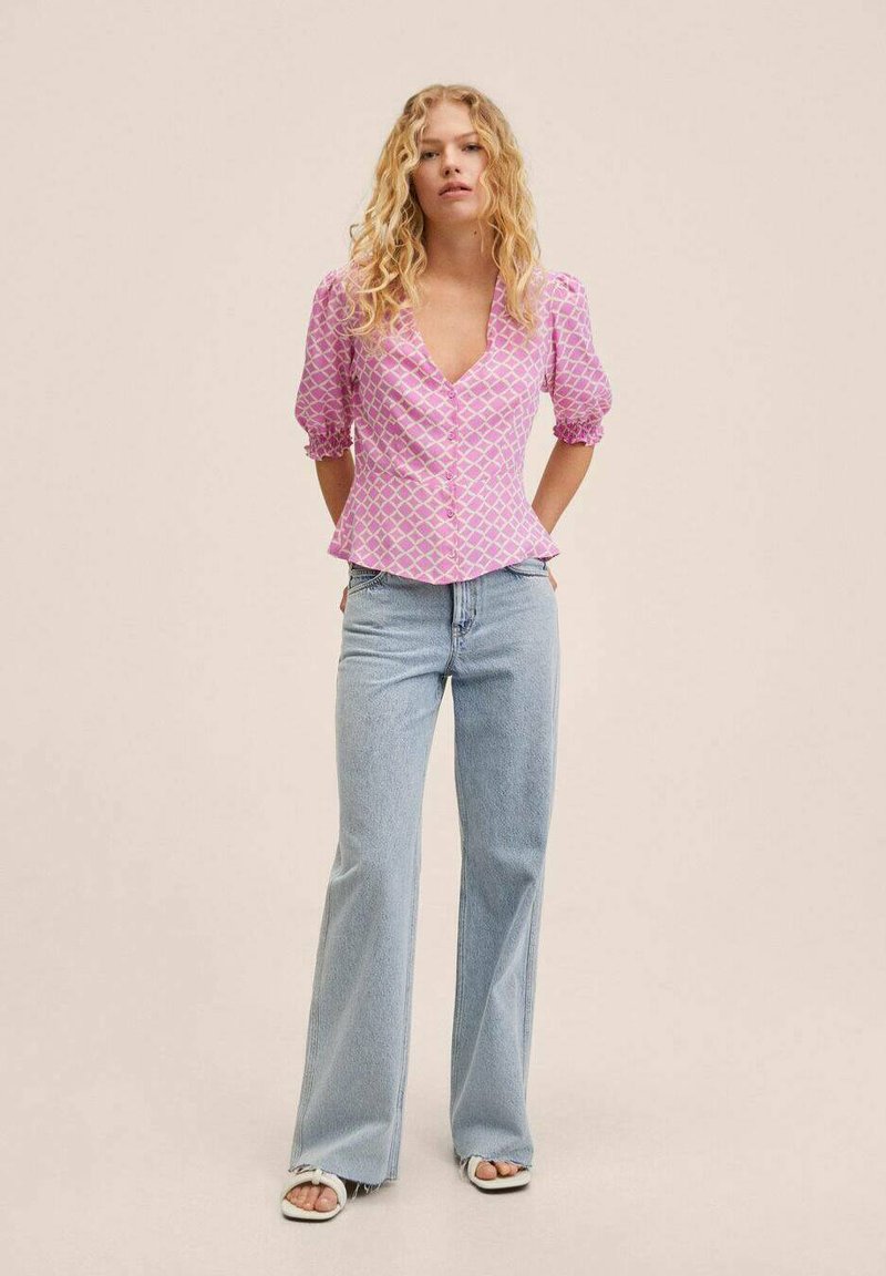 Damen Hemdblusen | Mango BEADY Bluse pink - UG63260 Damen Hemdblusen | Mango BEADY Bluse pink - UG63260