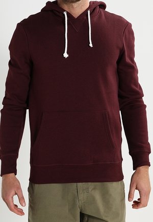 Jersey con capucha - mottled bordeaux