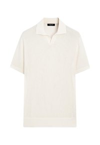 CUTWORK V-NECK - Polo shirt - beige