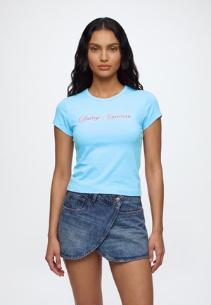Juicy Couture, COUTURE SCRIPT - T-shirt imprimé - powder blue
