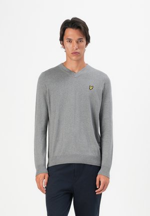 Lyle & Scott V NECK - Pulóver - mid grey