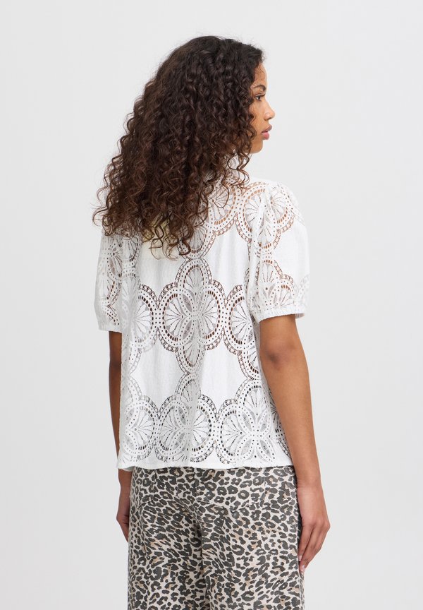 IHSILJA - Button-down blouse - cloud dancer2