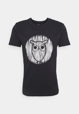 ALDER OUTLINE TEE - T-shirt med print - total eclipse