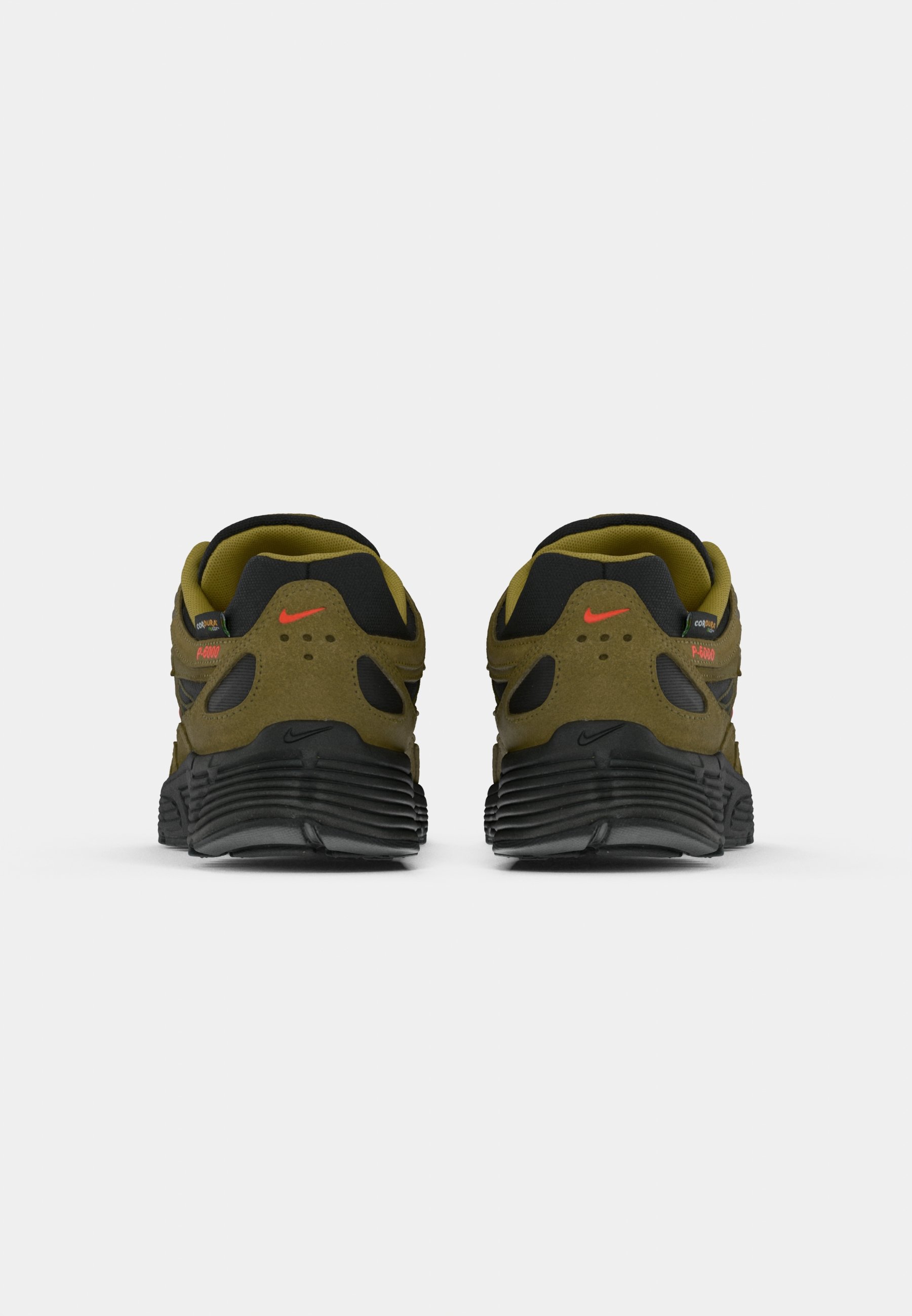 Nike Sportswear P 6000 - Trainers - olive flak/picante red/black