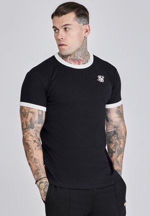 SIKSILK RINGER  - T-shirt basic - black