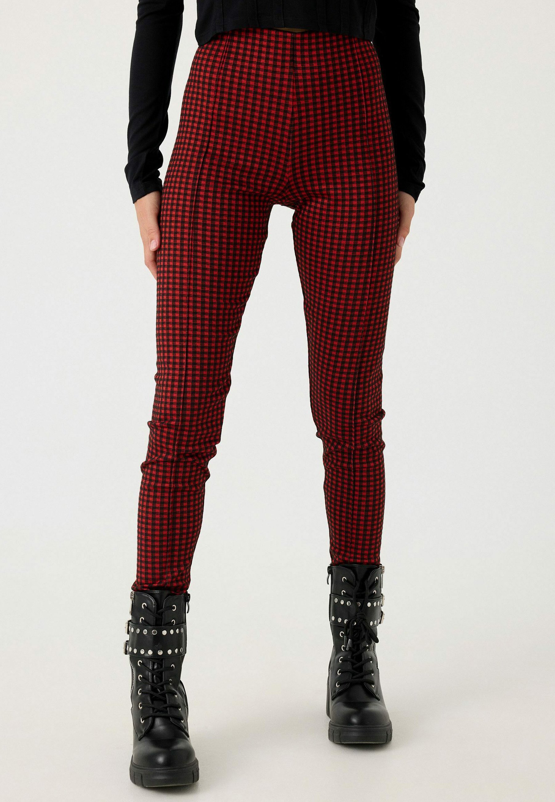 INSIDE JACQUARD Leggings - rojo - Zalando.es