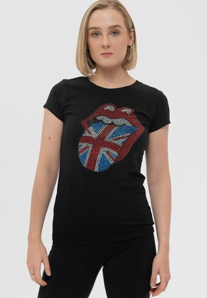Paradiso Clothing THE ROLLING STONES UNION JACK - Print T-shirt - black