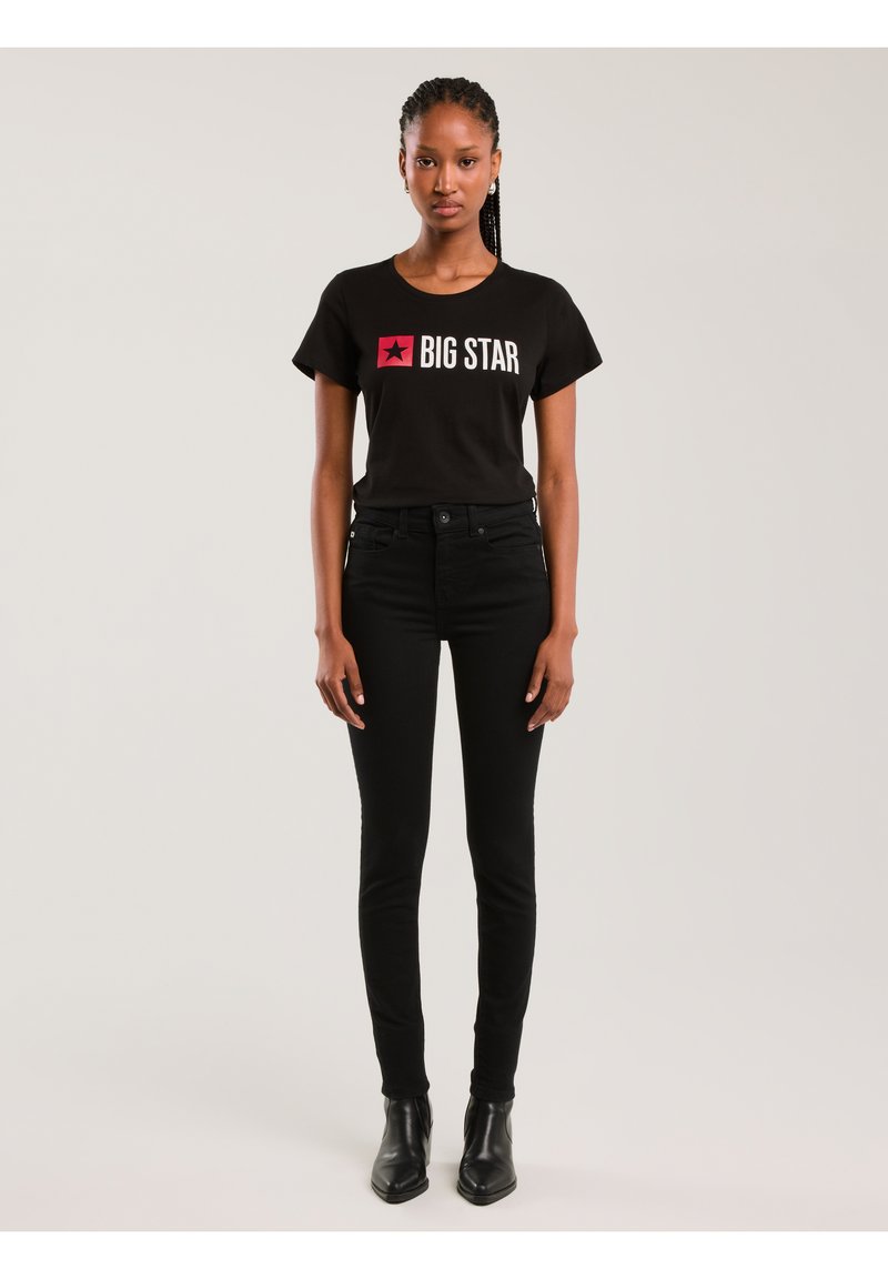 Big Star RISMA - Nyomott mintás póló - schwarz