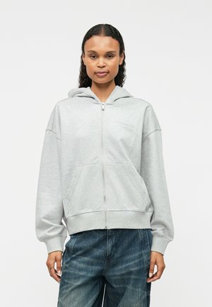 LOGO HOOD - Mikina na zip - history heather