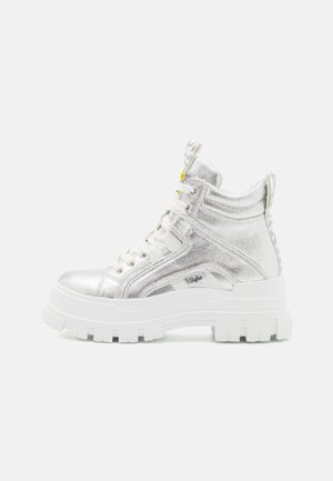 VEGAN ASPHA NC MID - Plateaustiefelette - silver