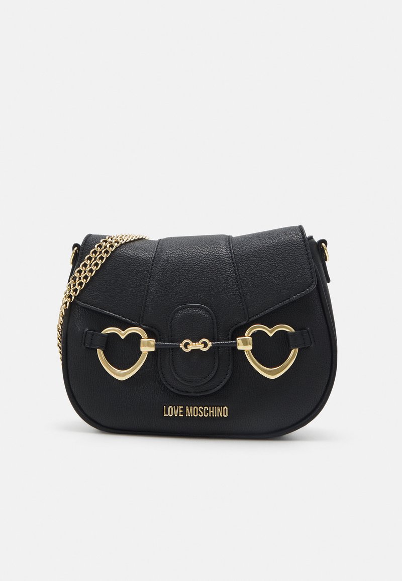 Love Moschino BIG HEART BIT CROSSBODY Across body bag nero/black