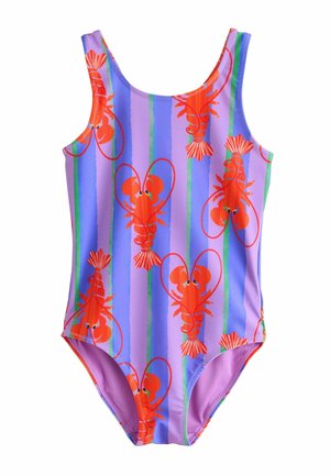 Next, REGULAR FIT - SCOOP NECK SWIMSUIT  . - Costume da bagno - purple stripe lobster