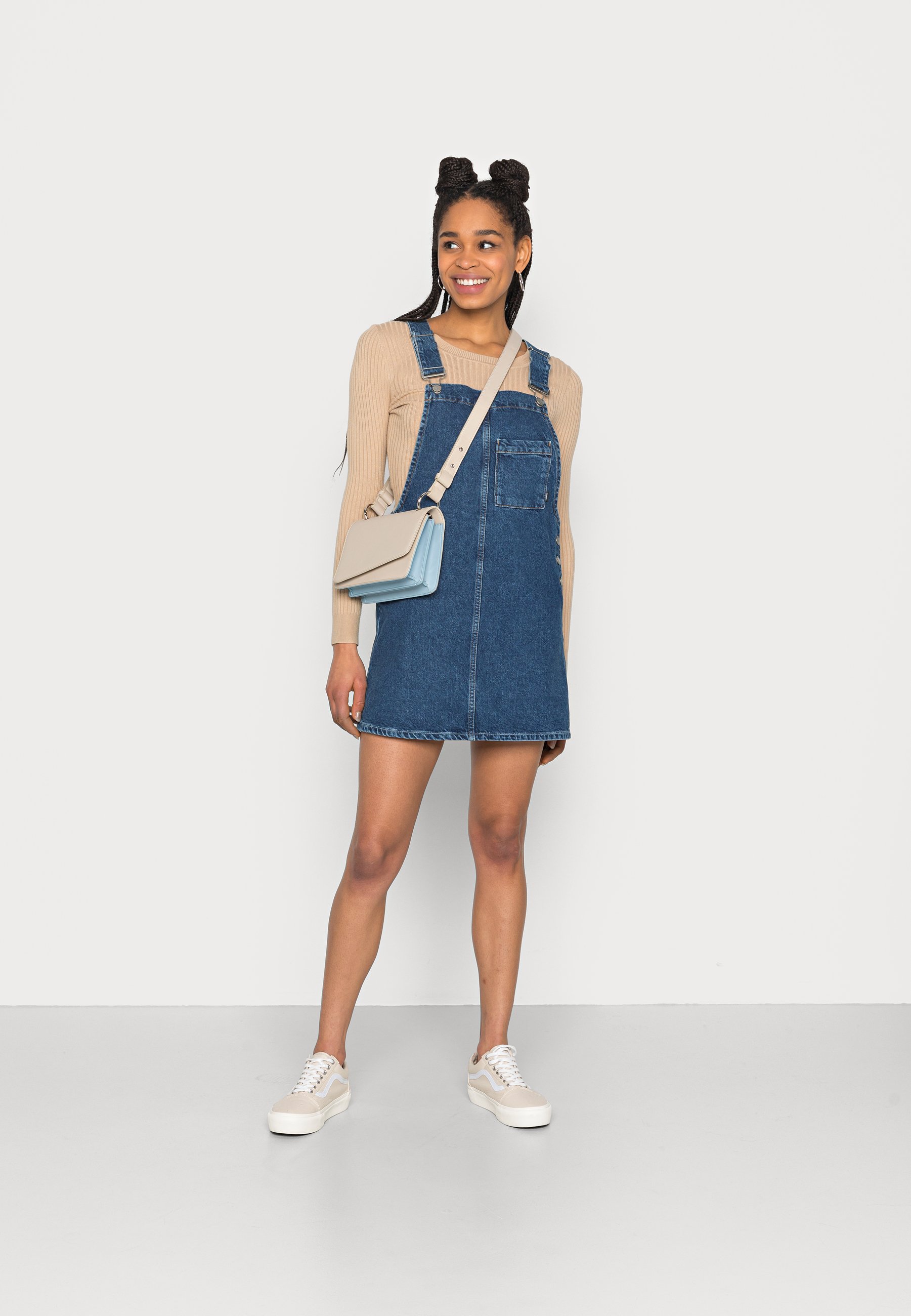 Dr.Denim EFFIE DUNGAREE DRESS - Denim 